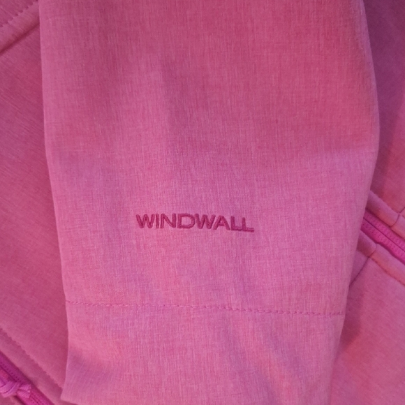 The North Face Pink WindWall Women's Full Zip Fleece Lined Hooded Jacket - Picture 3 of 11